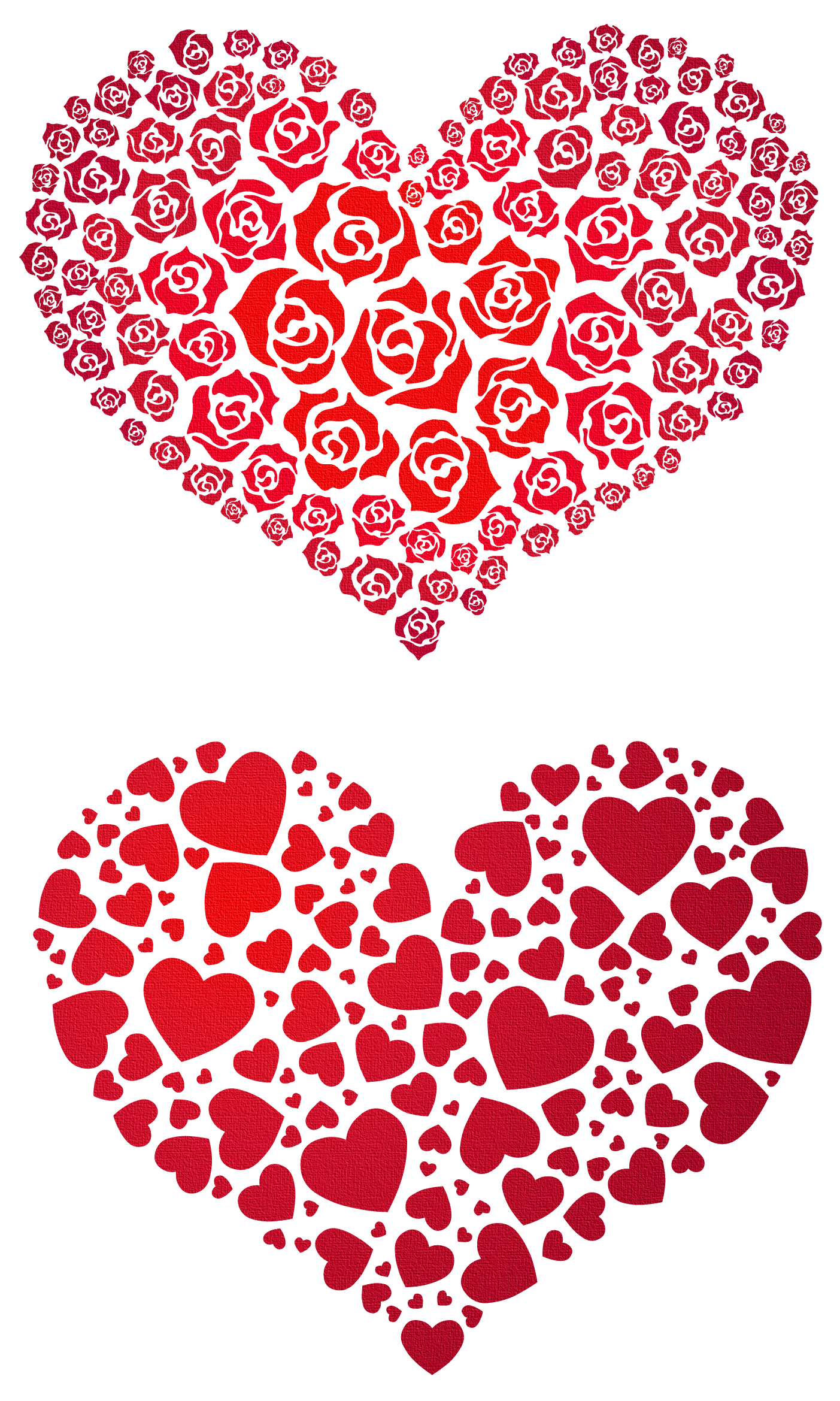 Valentine Hearts PNG Clipart​
